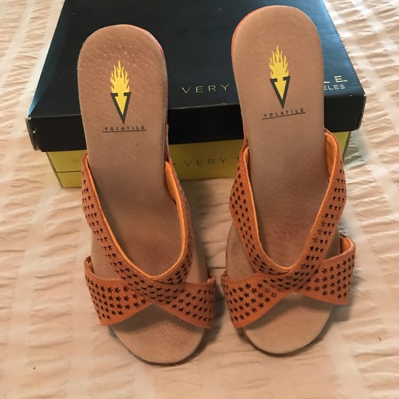 Volatile Shoes - Volatile wedge sandal.